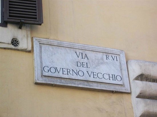 via del governo vecchio