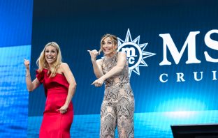 Sophia Loren, Michelle Hunziker e Zucchero a Genova per il varo di MSC Seaview MSC