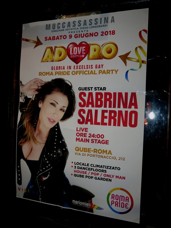 Sabrina Salerno pride 2018