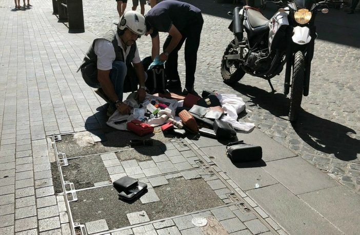 polizia locale merce contraffatta