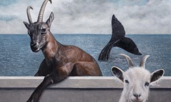 Angelo Titonel, "Capricorno", 2018, olio su tela, cm 66 x 85