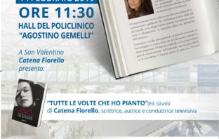 San Valentino, “Ci leggiamo al Gemelli” il libro di Catena Fiorello catena fiorello