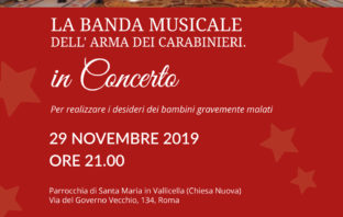 Il concerto di Natale a sostegno di Make-A-Wish: la banda dei carabinieri per realizzare i sogni dei bambini Natale