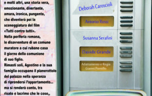 #teatrotrastevere: Dal 15 al 17 novembre Gianni Pontillo in AGOSTINO (contro tutti) Di Massimiliano Bruno Regia di Gianni Pontillo trastevere