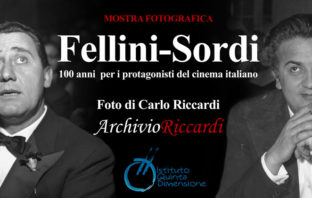 A Spazio5 il cinema italiano fa 100 con Fellini, Sordi e le foto Riccardi sordi fellini