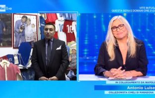 Il ricordo di Diego Armando Maradona, Antonio Luise a “Domenica In”: “Io unico al mondo a dargli schiaffetti” maradona