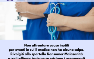 Nasce lo sportello Konsumer Malasanità malasanità