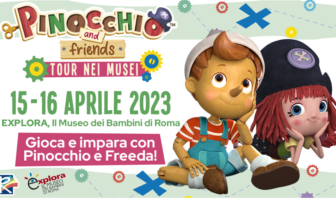 PINOCCHIO AND FRIENDS: arriva a ROMA il tour nei musei (15 e 16/4, Explora Museo dei Bambini di Roma) pinocchio