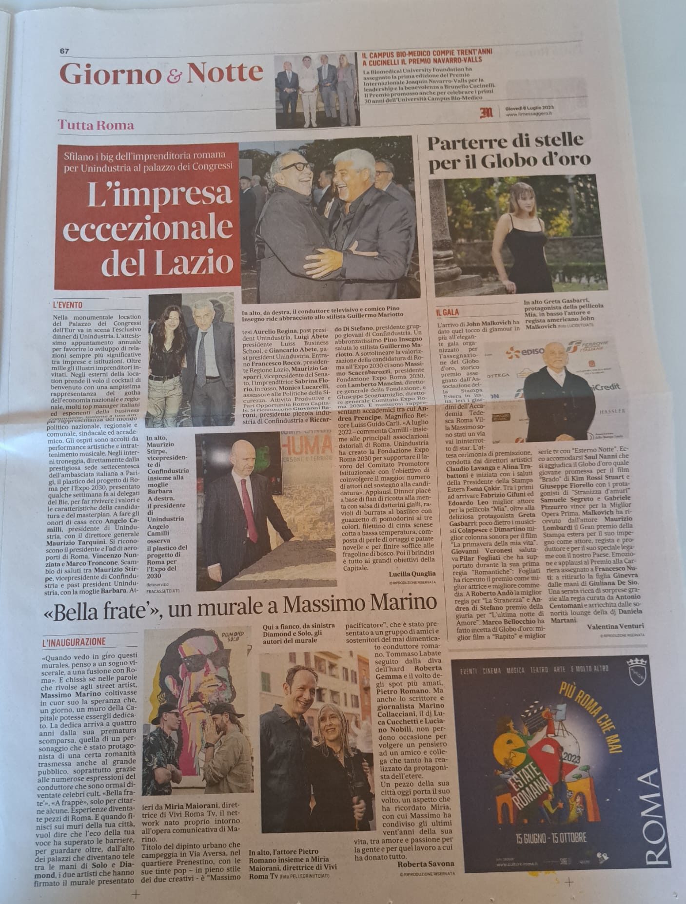 Il messaggero 6.7.2023