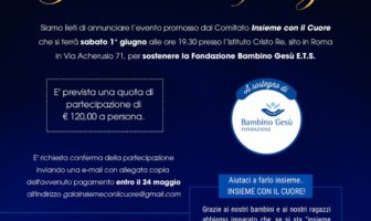 ROMA 1 GIUGNO. GALA DI BENEFICENZA COMITATO“INSIEME CON IL CUORE” gala