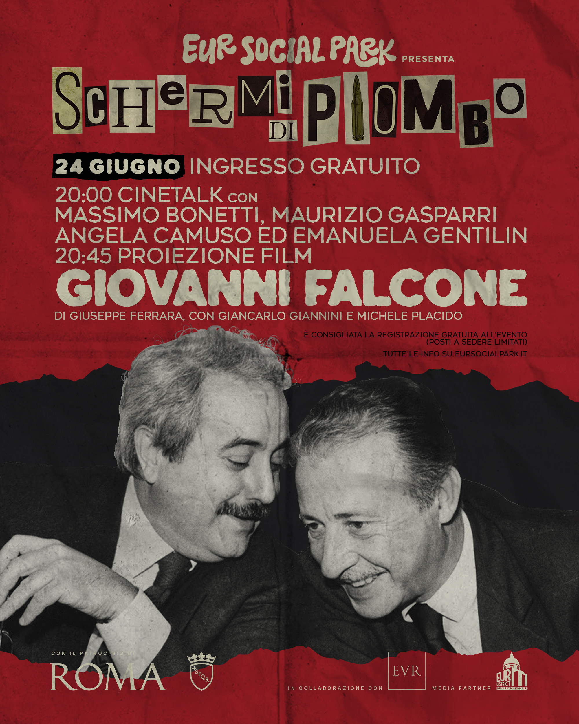 LOCANDINA SCHERMI FALCINE