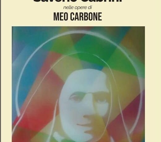 Copertina nuovo libro di Maria Pia Cappello - Santa Francesca Saverio Cabrini nelle opere di Meo Carbone