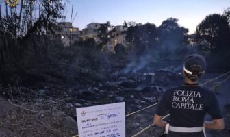 Incendio a Magliana, indagini della Polizia Locale: sequestrata area di 1.500 mq polizia locale