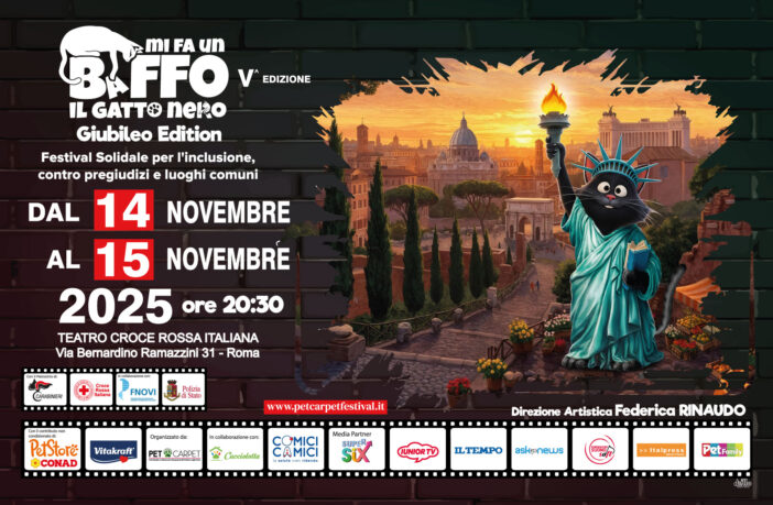 “Mi fa un Baffo il Gatto Nero 2025”: al Teatro della Croce Rossa di Roma il Festival che riscrive il concetto di inclusione gatto nero