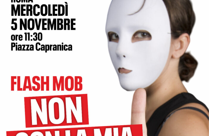 LOCANDINA NON CON LA MIA FACCIA IO DENUNCIO