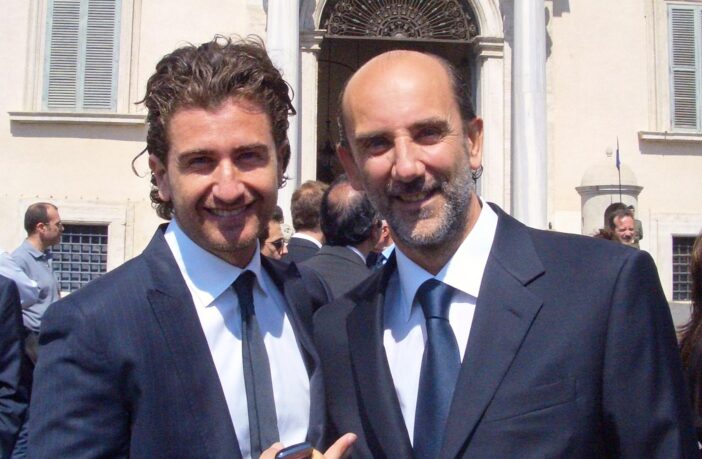 Umberto Scipione con Alessandro Siani