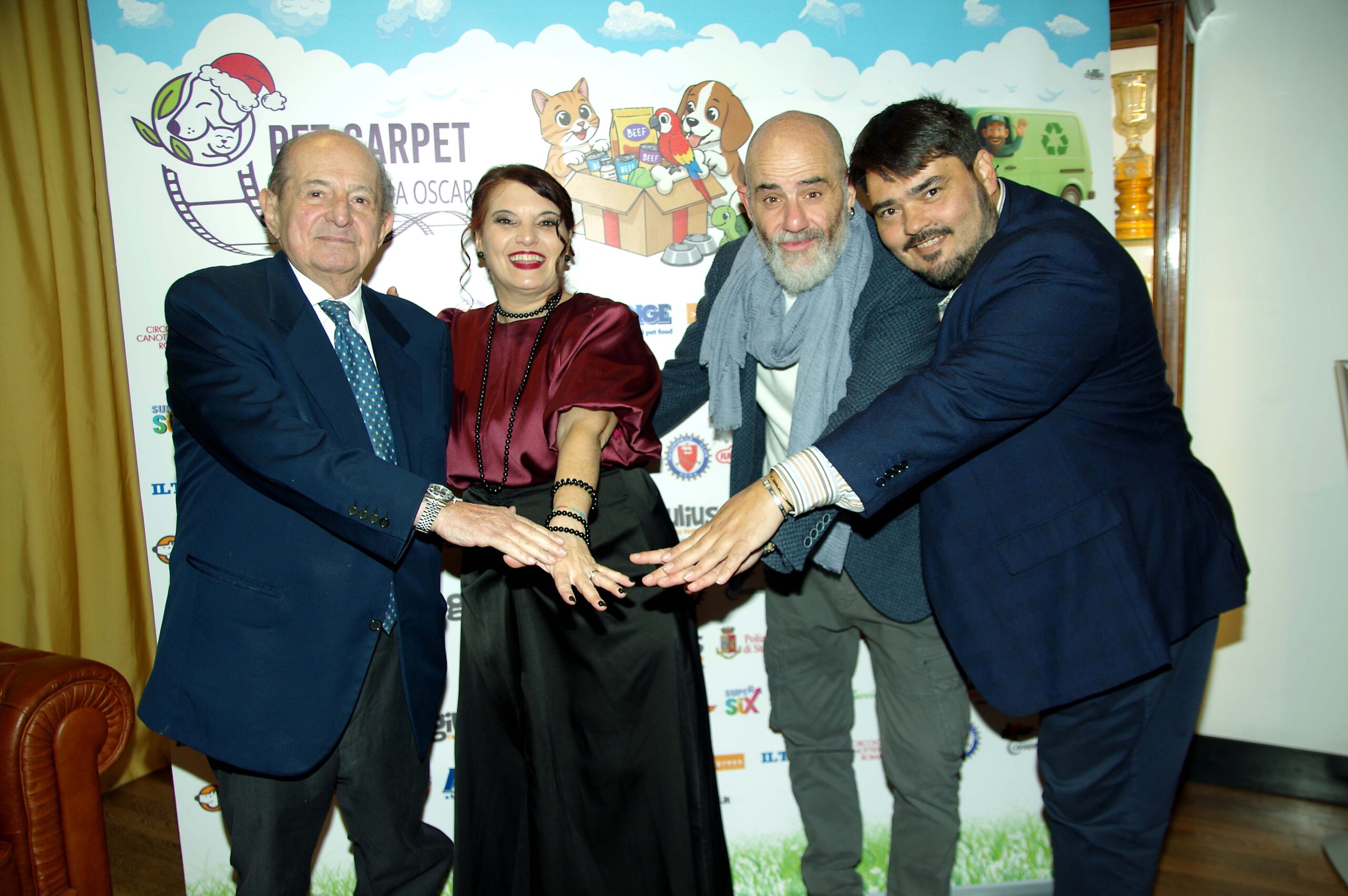 Giancarlo Magalli, Federica Rinaudo, Vittorio Rombolà, Valentino Fontana