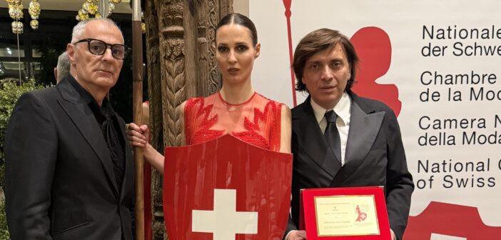 Anton Giulio Grande riceve il Premio alla Carriera dalla Camera Nazionale della Moda Svizzera