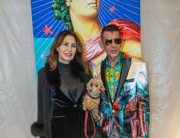 La Principessa Maria Pia Ruspoli e l'artista Ilian Rachov