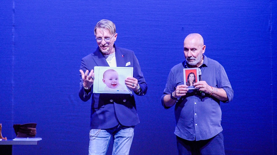 da sx Heldin e Maurizio Battista