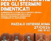 Giorno della Memoria 2026: a Roma una manifestazione per ricordare gli stermini dimenticati di LGBTQIA+, Rom, Sinti e persone con disabilità