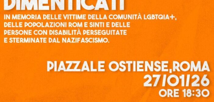 Giorno della Memoria 2026: a Roma una manifestazione per ricordare gli stermini dimenticati di LGBTQIA+, Rom, Sinti e persone con disabilità
