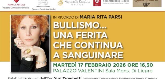Evento “Bullismo… una ferita che continua a sanguinare” alla Sala Di Liegro: Roma ricorda Maria Rita Parsi