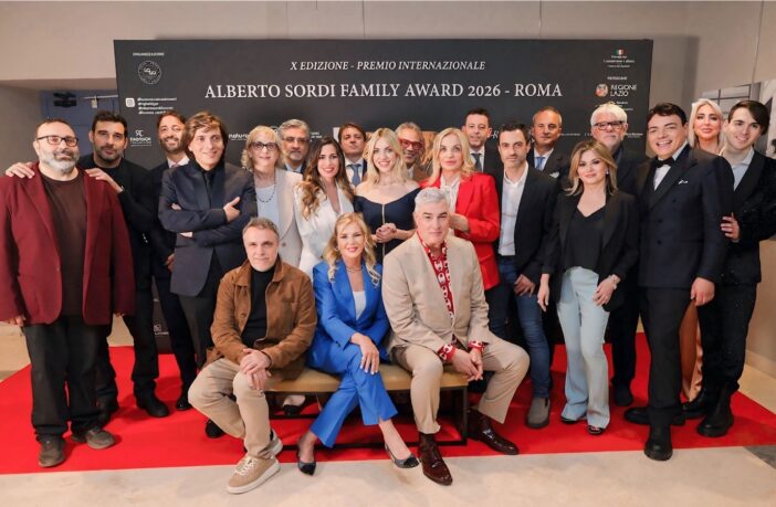 Foto dei premiati della X edizione per Premio internazionale Alberto Sordi Family Award 2026 Roma