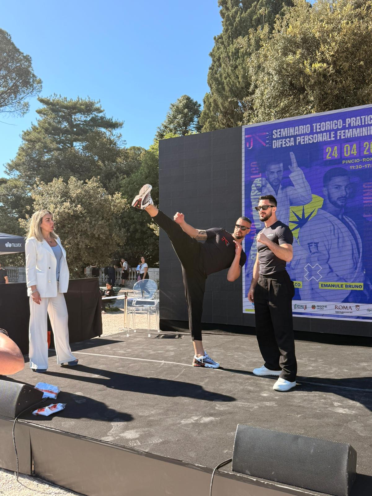 Stefano Maniscalco e Emanuele Bruno al Pincio con la Rutigliano
