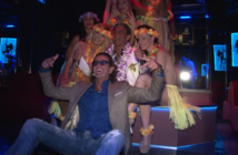 Massimo Marino e Ferdinando Ventura con modelle