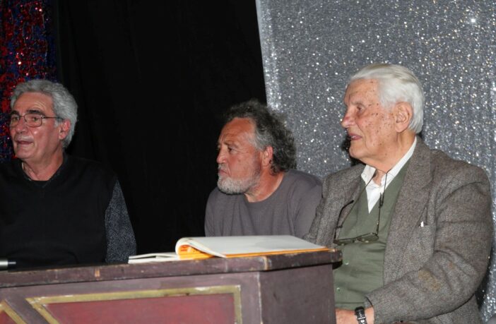 il maestro Mauro Restivo, il figlio di Alvaro Amici, Corrado ed il maestro Anton Giulio Perugini