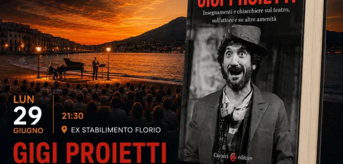 Festivalflorio: omaggio a Gigi Proietti con la figlia Carlotta e Claudio Pallottini (Favignana, 29 giugno)