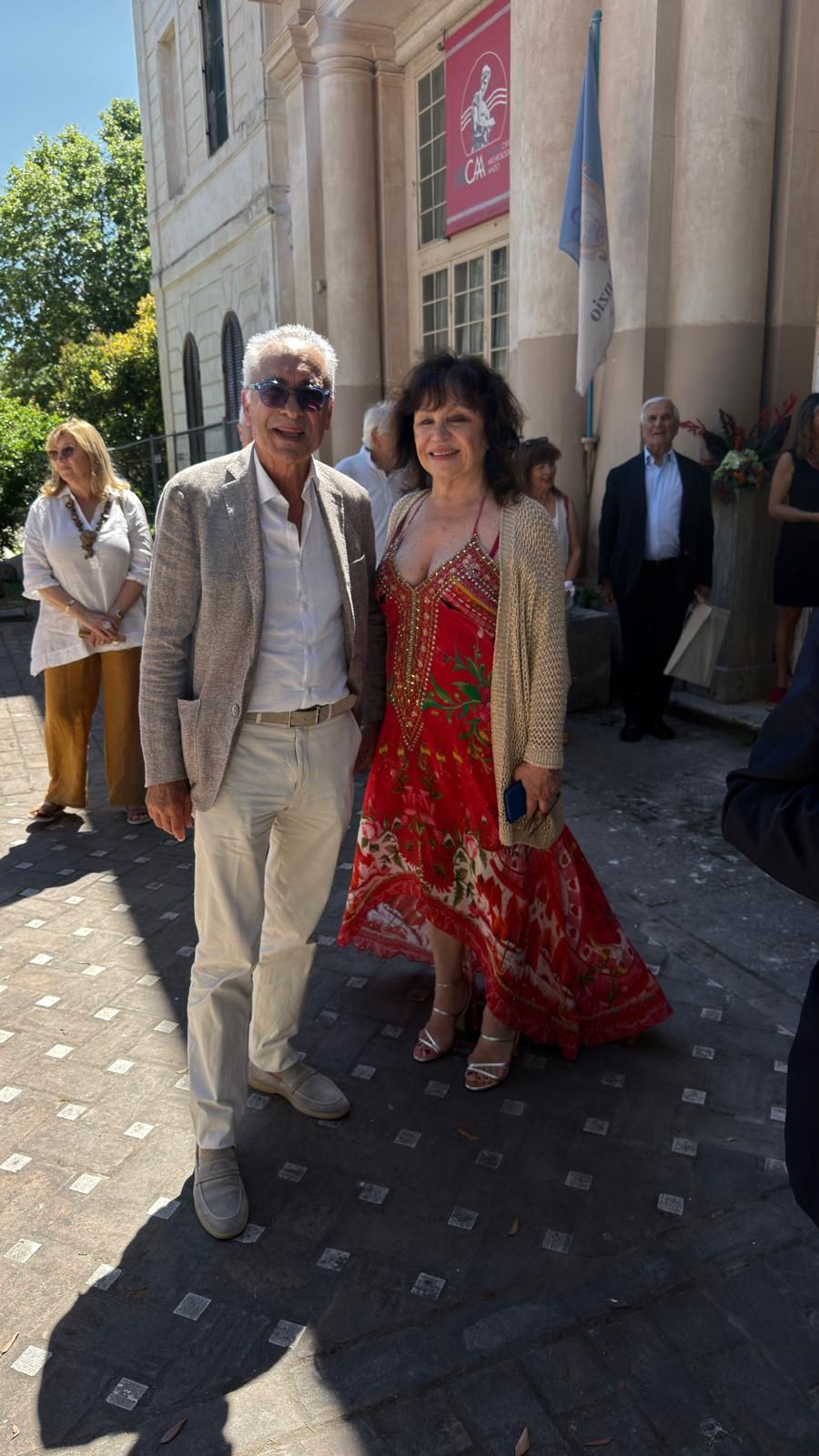 Il sindaco di Anzio Dott. Aurelio Lo Fazio ed Adriana Russo
