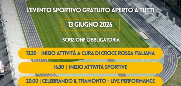 Raoul Bova e una giornata di sport e salute per tutti: allo Stadio dei Marmi arriva Vita On 2026