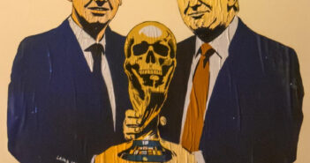 FIFA Crime Cup 2026: Laika sfida FIFA, Trump e Infantino con due opere shock davanti alla sede di Zurigo