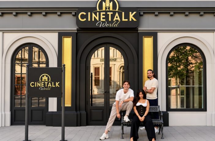 CINETALK WORLD CINECITTA' WORLD_DA SX LUCA VARONE_GIULIA SARA SALEMI_GIUSEPPE GARIBALDI