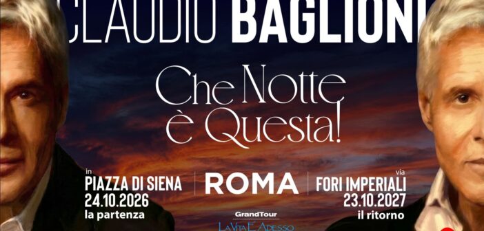 Claudio Baglioni torna a scrivere la storia a Roma