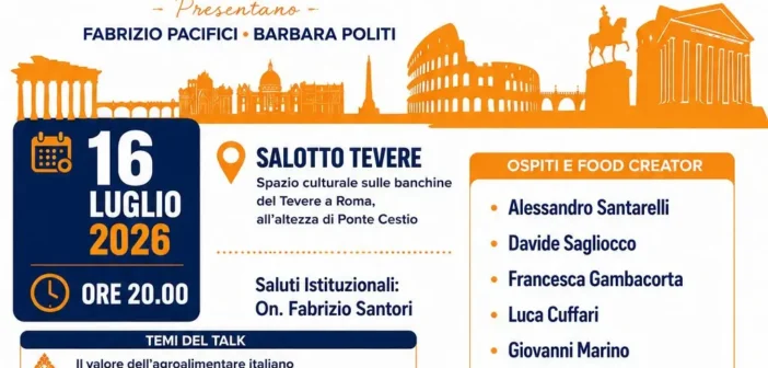 Food influencer e produttori insieme per difendere il Made in Italy: il 16 luglio il talk al Salotto Tevere a Roma
