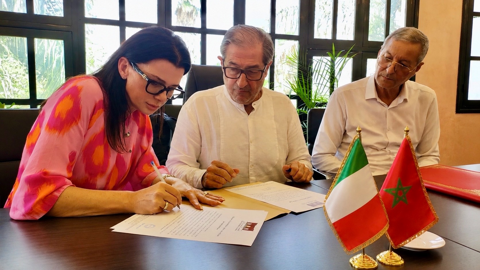Firma della nomina a Rappresentante ufficiale in Italia dell’Association Ismaïlia Al Kobra con il Presidente Jamal Tazi