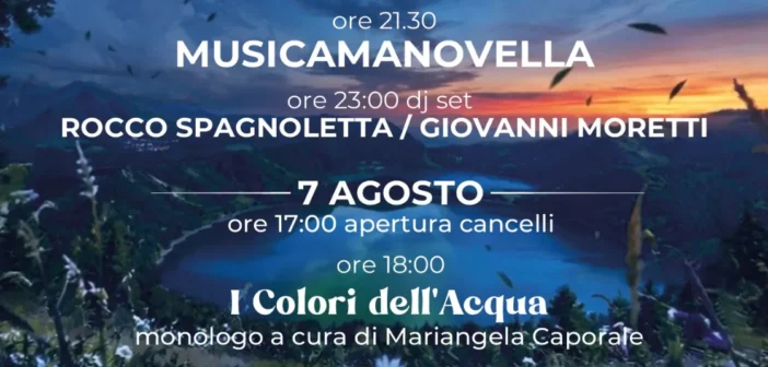 Vulcanica Live XXVII edizione: a Monticchio dal 6 al 7 agosto Carmen Consoli, Erica Mou e Musicamanovella