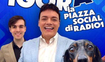 Cover del programma Igorà ideato e condotto da Igor Righetti su Rai Radio1 con l'influencer Lorenzo Castelluccio e il bassotto Byron