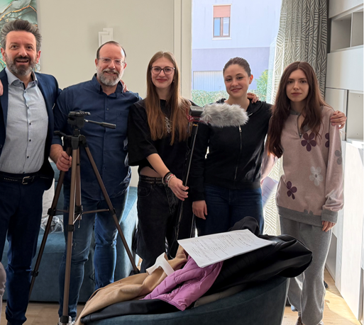Da sinistra Denis Berri, Rigon Andrea, Giorgia Camillo, Matilde Guidolin, Ylenia Mascheroni