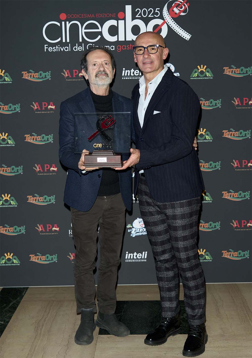 Foto premiazione 2025_Rocco Papaleo e Donato Ciociola