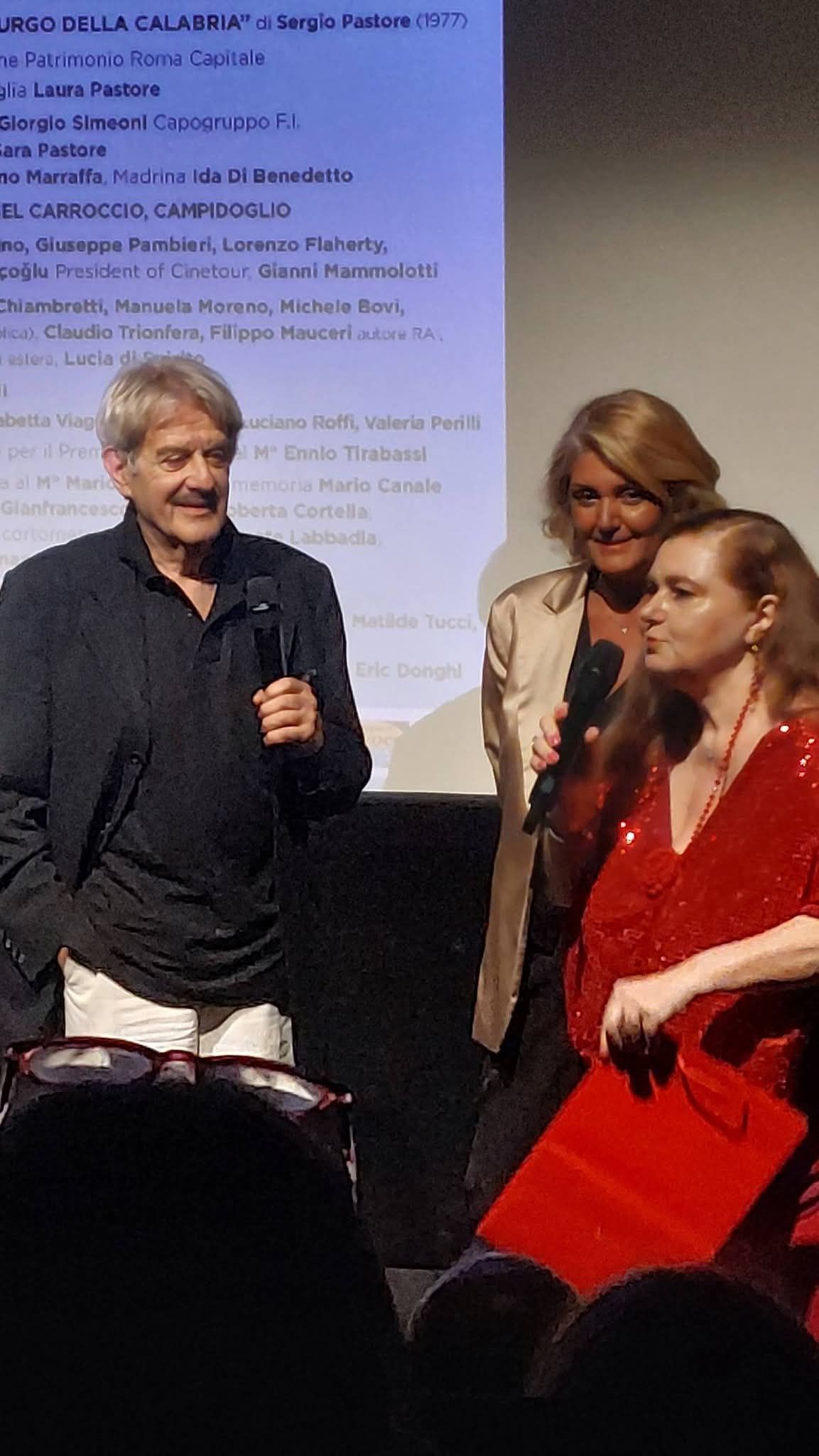 Laura e Sara Pastore con Giuseppe Pambieri