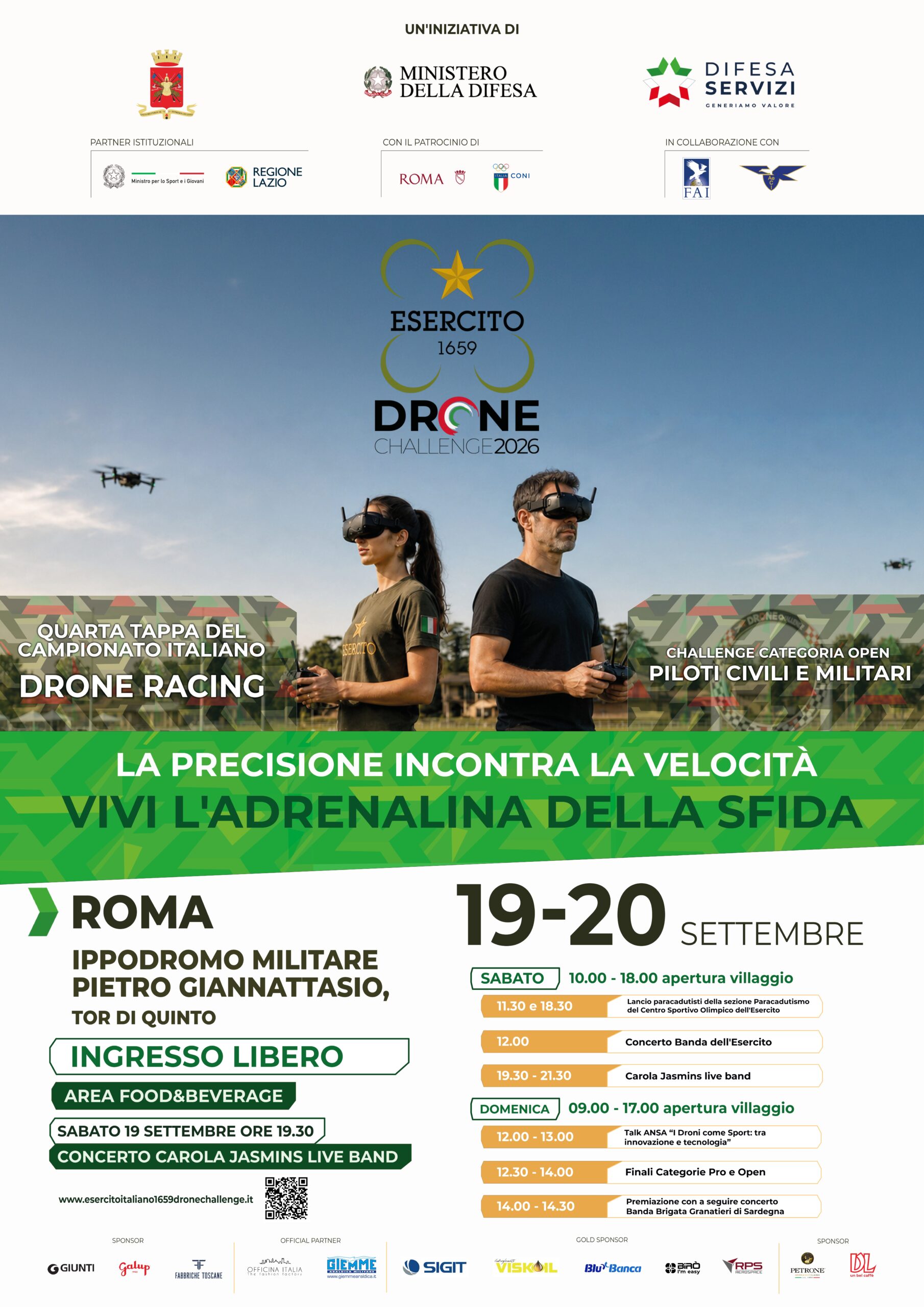 Locandina Esercito 1659 Drone Challenge