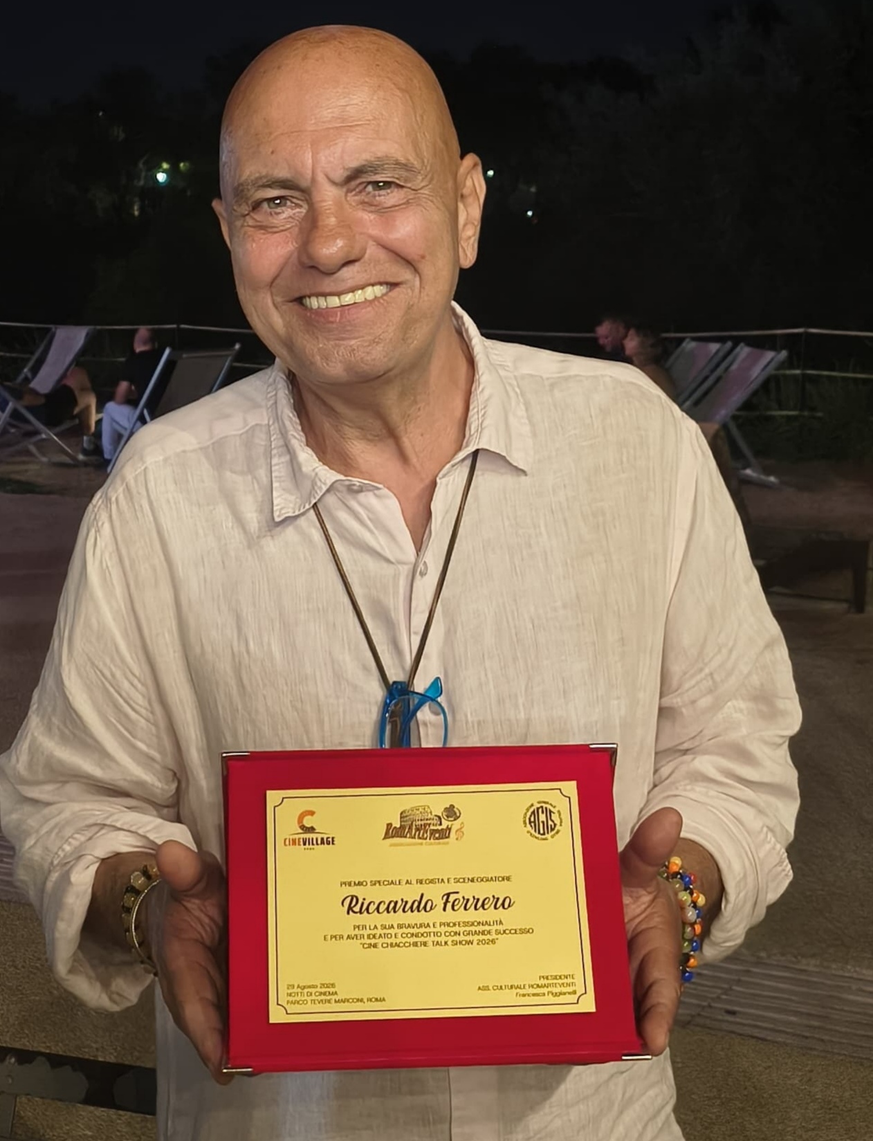 Riccardo Ferrero con il Premio