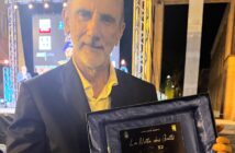 Umberto Scipione con la targa