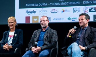 Andreea Duma, Andrea Rigon e Denis Berri sul palco_Ph Pietro Nissi