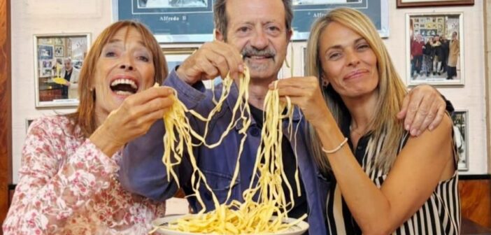 Rocco Papaleo a sorpresa da Il Vero Alfredo: Roma celebra i suoi locali storici